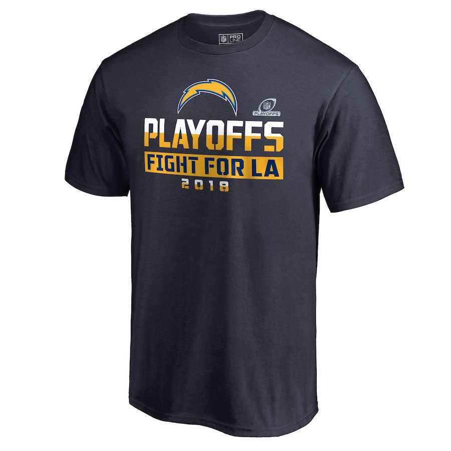 Men's Chargers Navy 2018 NFL Playoffs Fight T-Shirt,We sell and wholesale Men's Chargers Navy 2018 NFL Playoffs Fight T-Shirt on line form chian!